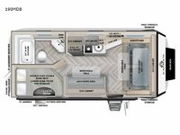 Overland Series 190MDB Floorplan