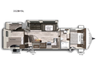 Kodiak Ultra-Lite 332BHSL Floorplan Image