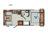 Vintage Cruiser 19ERD Floorplan