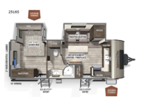 Rockwood Mini Lite 2516S Floorplan