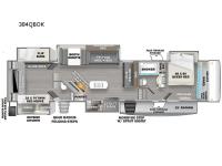 Sandpiper Luxury 384QBOK Floorplan