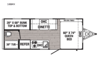 Puma Ultra Lite 16BHX Floorplan Image