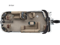 Fishin' Barge 20 DLX Floorplan Image