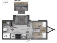 Micro Minnie FLX 2108TB Floorplan