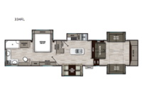 Chaparral 334FL Floorplan Image
