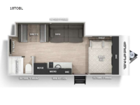 Cherokee Wolf Pup Black Label 18TOBL Floorplan Image