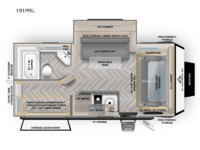 Overland Series 191MSL Floorplan Image