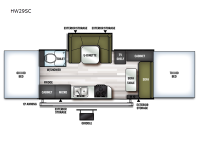 Flagstaff High Wall HW29SC Floorplan