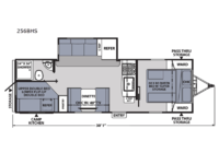 Apex Ultra-Lite 256BHS Floorplan Image