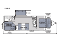 Apex Ultra-Lite 256BHS Floorplan Image