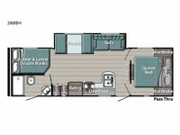 Conquest Ultra Lite 268BH Floorplan Image