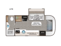 Compass AWD 23TE Floorplan Image