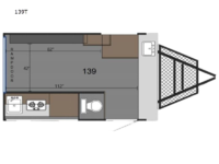 Sunray Classic 139T Floorplan Image
