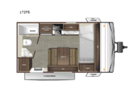 Autumn Ridge Single Axle 172FB Floorplan Image