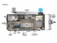 Ozark 1650BHKX Floorplan Image