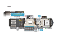 Momentum M-Class 349M Floorplan Image