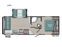 Kingsport Ultra Lite 236RL Floorplan Image