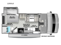 Sunseeker LE 2250SLE Chevy Floorplan