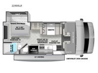 Sunseeker LE 2250SLE Chevy Floorplan