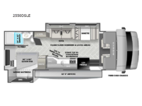 Sunseeker LE 2550DSLE Ford Floorplan Image