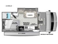 Sunseeker LE 2150SLE Chevy Floorplan Image