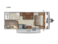 Jay Flight SLX 8 224BH Floorplan Image