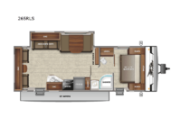 Jay Flight SLX 8 265RLS Floorplan Image
