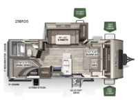 Flagstaff Micro Lite 25BRDS Floorplan Image