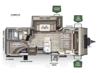 Flagstaff Micro Lite 25BRDS Floorplan Image