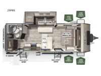 Flagstaff Micro Lite 25FBS Floorplan