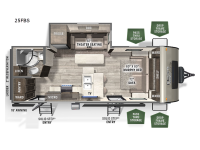 Flagstaff Micro Lite 25FBS Floorplan