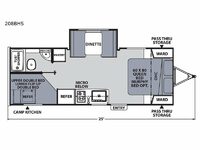 Apex Nano 208BHS Floorplan Image