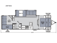 Apex Ultra-Lite 289TBSS Floorplan
