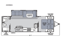 Apex Ultra-Lite 265RBSS Floorplan