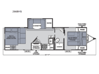 Apex Ultra-Lite 266BHS Floorplan