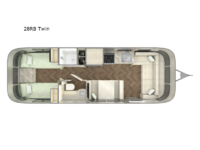 International 28RB Twin Floorplan Image