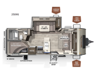 Rockwood Mini Lite 2509S Floorplan