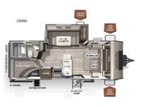 Rockwood Mini Lite 2509S Floorplan Image