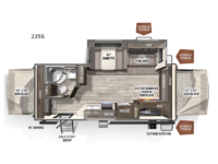 Rockwood Roo 235S Floorplan