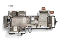 Rockwood Signature Ultra Lite 8332SB Floorplan