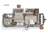 Rockwood Signature Ultra Lite 8263MBR Floorplan Image