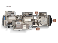 Rockwood Ultra Lite 2892RB Floorplan