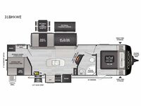 Cougar Half-Ton 31BHKWE Floorplan Image