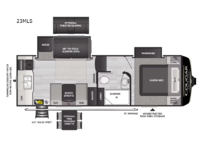 Cougar Half-Ton 23MLS Floorplan