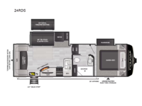 Cougar Half-Ton 24RDS Floorplan Image