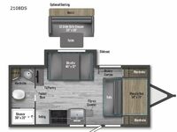 Used 2022 Winnebago Industries Towables Micro Minnie 2108DS image