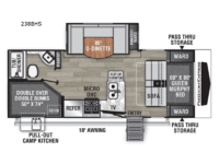 Freedom Express Ultra Lite 238BHS Floorplan Image