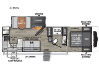 Freedom Express Ultra Lite 274RKS Floorplan