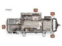 Rockwood Ultra Lite 2706WS Floorplan
