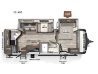 Rockwood Ultra Lite 2614BS Floorplan Image
